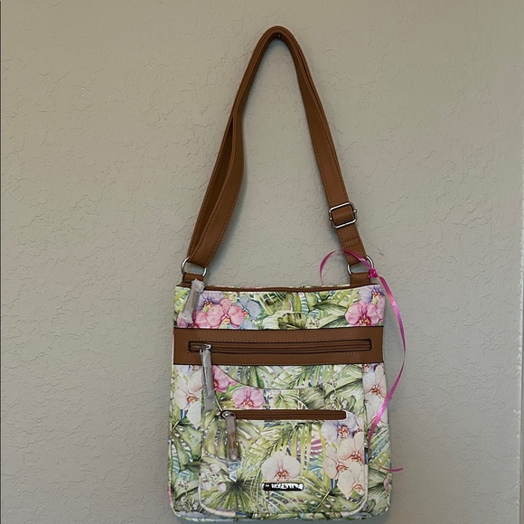 Rosetti Handbags - HANDBAG. NWT. Rosetti Floral Green and Brown Shoulder Bag and Cross Body.